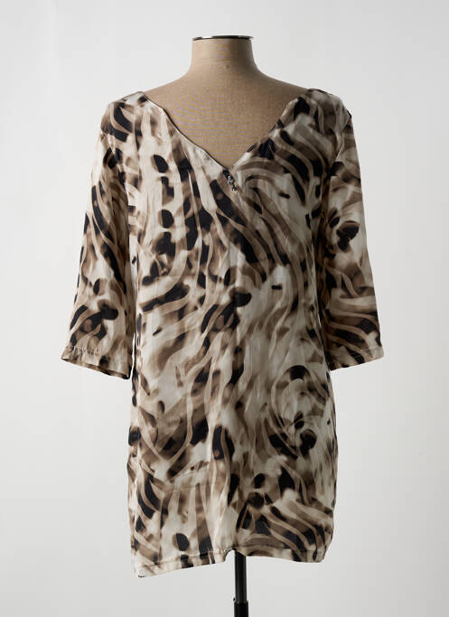 Tunică mâneci lungi gri AKELA KEY femeie