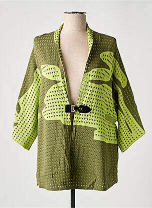 Vestă cu mâneci lungi elasticitate verde ZOE ZONE OF EMBROIDERED femeie
