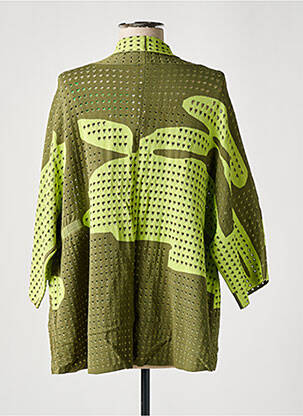 Vestă cu mâneci lungi elasticitate verde ZOE ZONE OF EMBROIDERED femeie