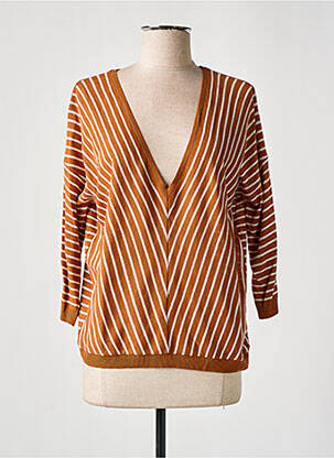 Pulover maro LA FEE MARABOUTEE femeie