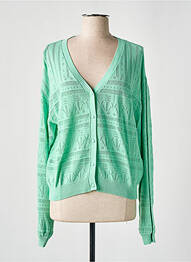 Vestă cu mâneci lungi elasticitate verde POM AMSTERDAM femme