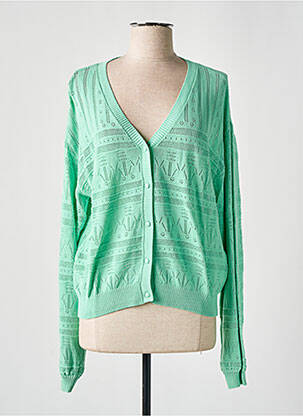 Vestă cu mâneci lungi verde POM AMSTERDAM femeie