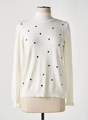 Pulover bej ELEONORA AMADEI femeie