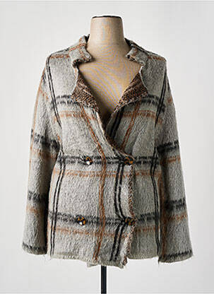 Sacou gri LAUREN VIDAL femeie