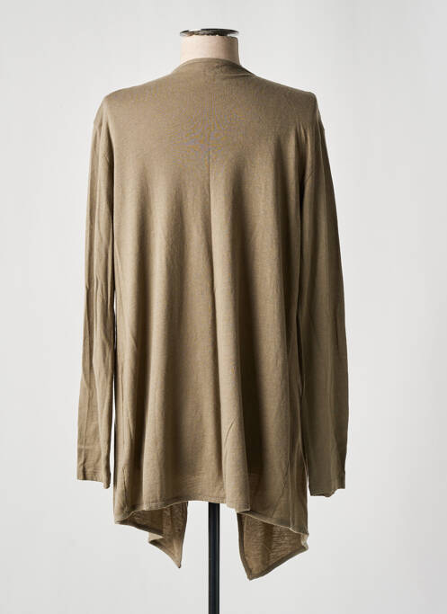 Vestă cu mâneci lungi verde MAJESTIC FILATURES femeie