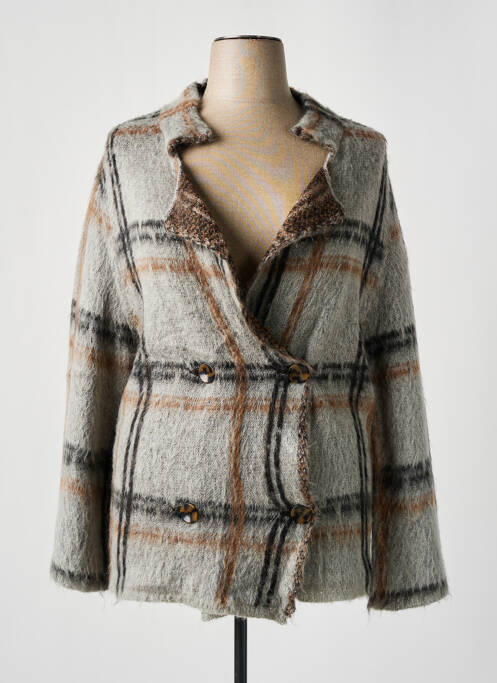 Sacou gri LAUREN VIDAL femeie