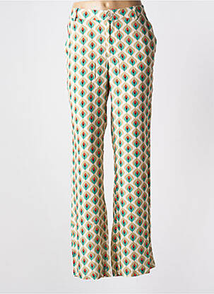 Pantalon larg bej STORIATIPIC femeie