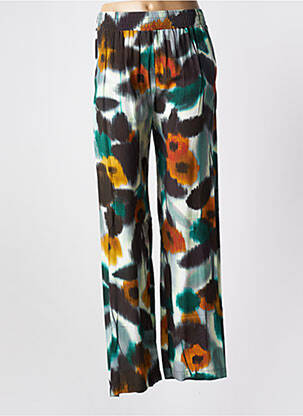 Pantalon larg verde STELLA FOREST femeie