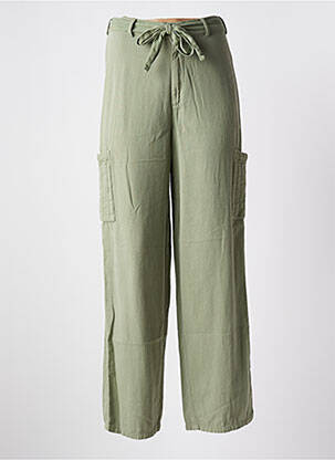 Pantalon larg croială fluidă mărime normală verde NOTSHY femeie