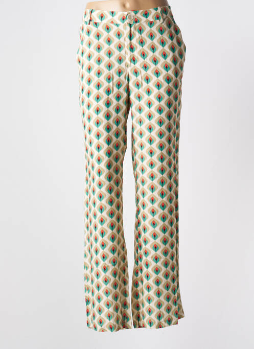 Pantalon larg bej STORIATIPIC femeie