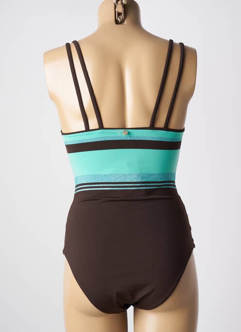 Costum de baie dintr-o singură piesă maro MAXMARA femeie