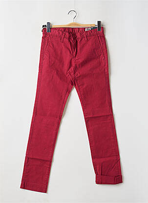 Pantalon chino buzunare roșu TEDDY SMITH băiat