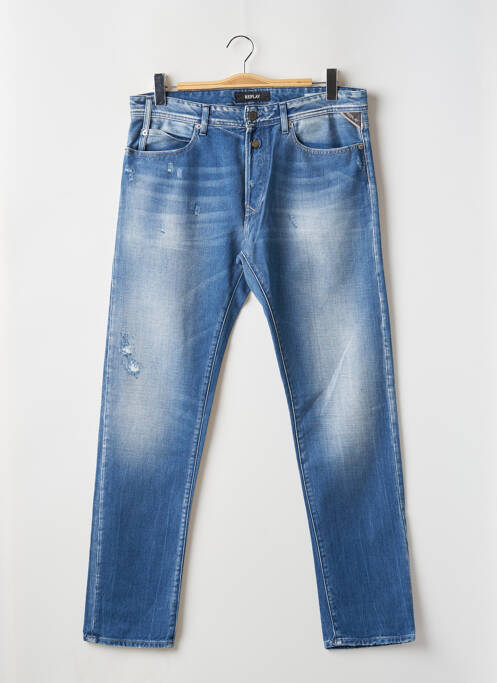 Blugi cu croială dreaptă albastru REPLAY bărbat