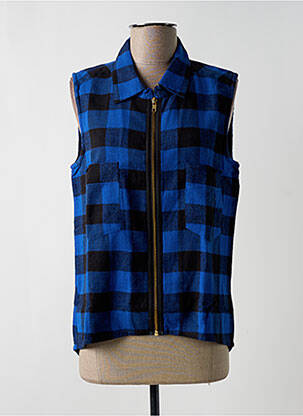 Jachete casual guler de bluză albastru LEON & HARPER femeie