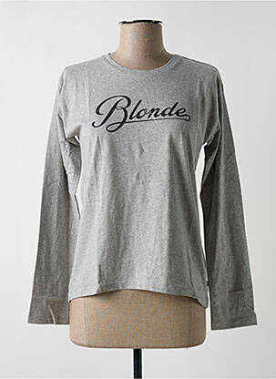 Tricou gri LE TEMPS DES CERISES fată