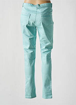 Pantalon slim talie joasă talie joasă albastru CHRISTINE LAURE femeie