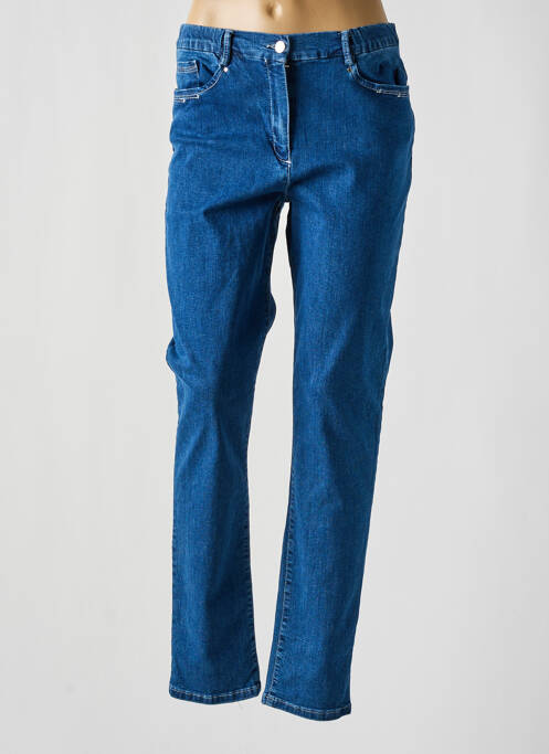 Blugi cu croială slim albastru CHRISTINE LAURE femeie