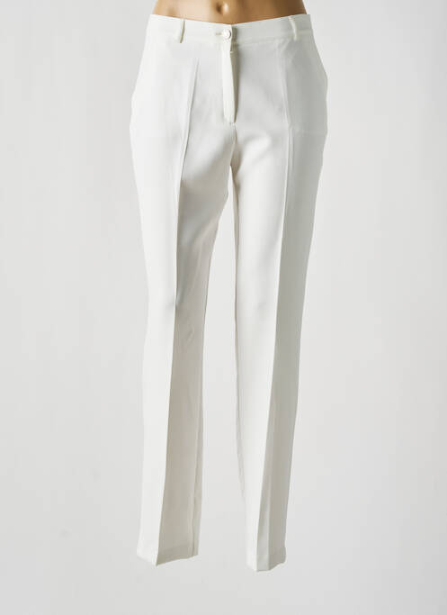 Pantalon drept bej CHRISTINE LAURE femeie