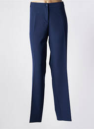 Pantalon drept țesătură crep mărime normală albastru ESTEL COLLECTION femme