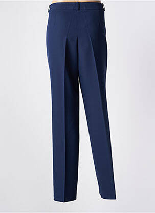 Pantalon drept talie cu cleme mărime normală albastru ESTEL COLLECTION femeie