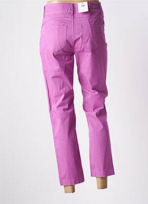 Pantalon 7/8 țesătură poplin mărime normală violet C'EST BEAU LA VIE femeie