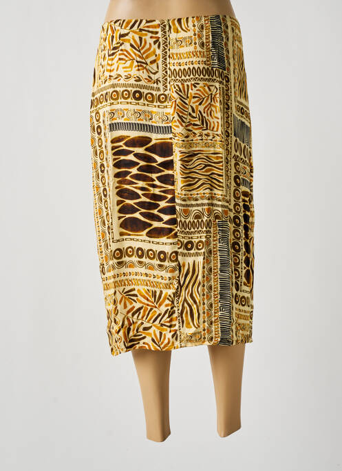 Fustă midi galben PAUL BRIAL femeie