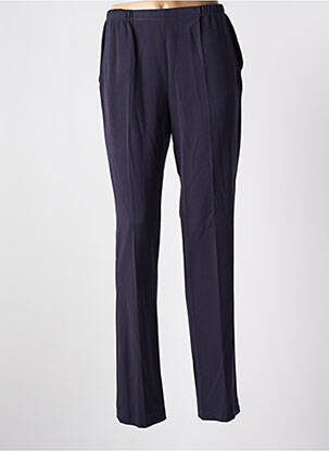 Pantalon slim talie elastică mărime normală albastru GUY DUBOUIS femeie