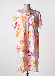 Rochie midi imprimeu floral mâneci scurte portocaliu BETTY BARCLAY femme