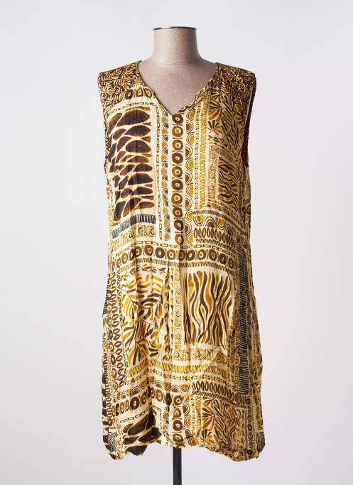 Rochie midi galben PAUL BRIAL femeie