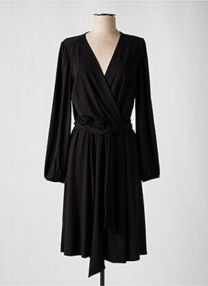 Rochie midi mâneci lungi mâneci lungi negru K-DESIGN femeie
