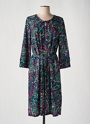 Rochie midi croială fluidă mâneci lungi violet DIANE LAURY femeie