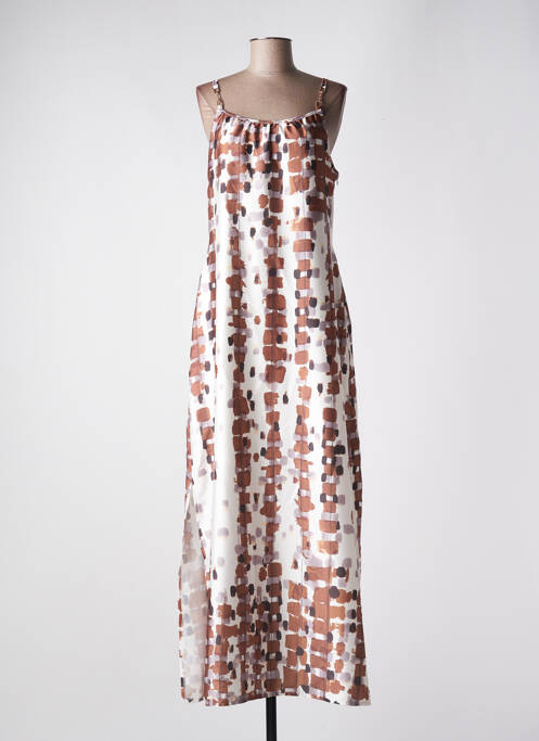 Rochie lungă maro ESTEL COLLECTION femeie