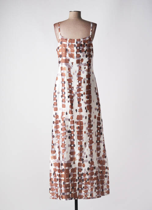 Rochie lungă maro ESTEL COLLECTION femeie