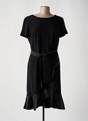 Rochie midi mâneci scurte mâneci scurte negru FRANK LYMAN femeie