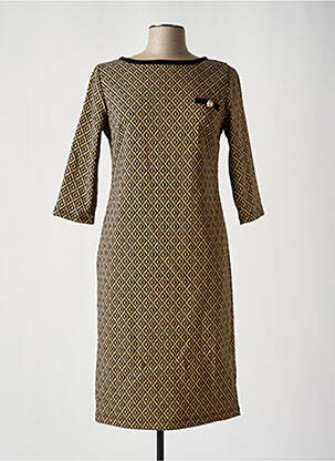 Rochie midi bej ESTEL COLLECTION femeie