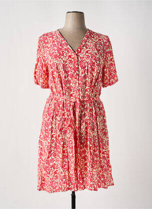 Rochie midi roz JULIE GUERLANDE femeie