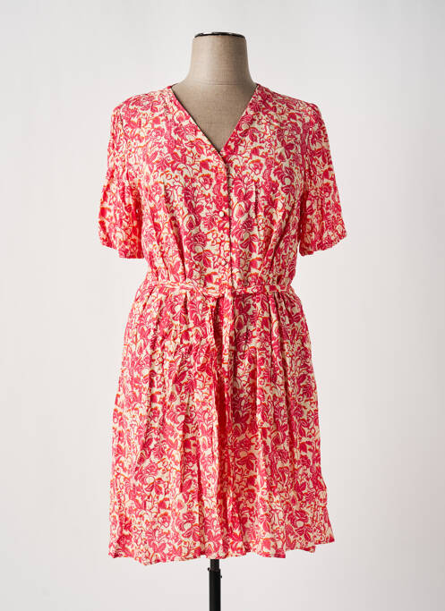 Rochie midi roz JULIE GUERLANDE femeie