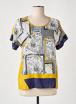 Top galben MARINA RIVEIRO femeie