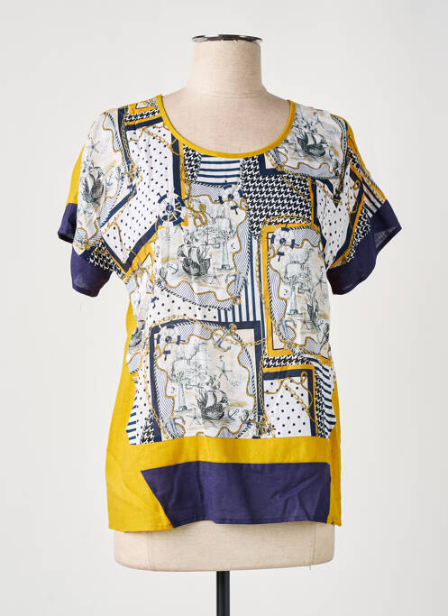 Top galben MARINA RIVEIRO femeie