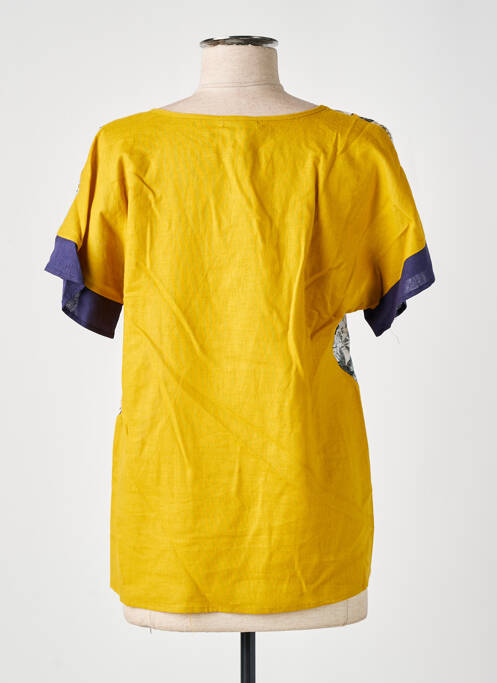 Top galben MARINA RIVEIRO femeie