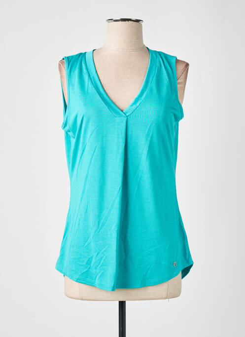 Top albastru MARBLE femeie