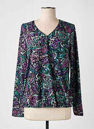 Top elasticitate mâneci lungi negru DIANE LAURY femeie