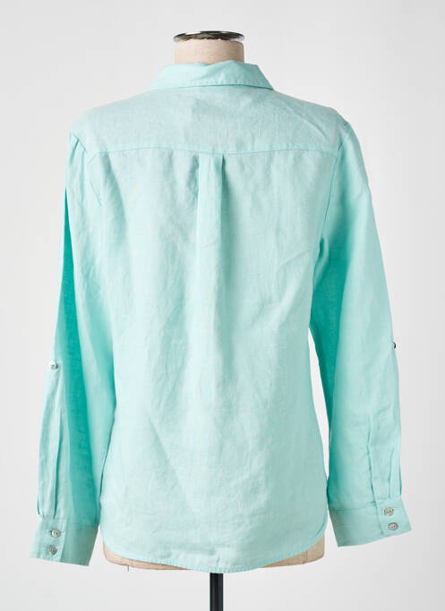 Cămașă croială fluidă mâneci lungi albastru JULIE GUERLANDE femme