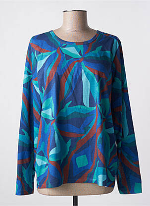 Tricou mâneci lungi mâneci lungi albastru DIANE LAURY femeie