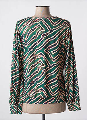 Tricou mâneci lungi mâneci lungi verde K-DESIGN femeie