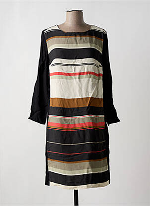 Rochie scurtă croială fluidă mâneci lungi negru NICE THINGS femeie