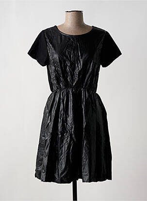Rochie midi mâneci scurte mâneci scurte negru REDSOUL femeie