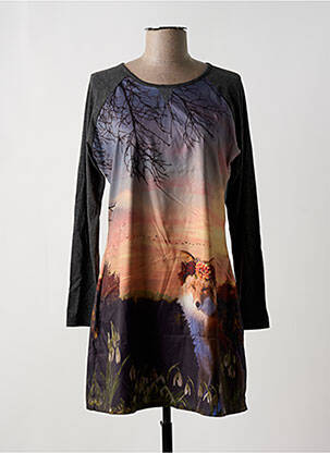 Rochie scurtă gri YUMI femeie