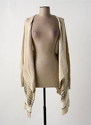 Vestă cu mâneci lungi bej DN.SIXTY SEVEN femeie