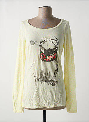 Top imprimeu fantezie mâneci lungi galben MAISON SCOTCH femeie